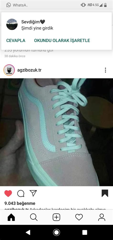 ayakkabıyı farklı renk görmek